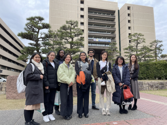 UWC ISAK Japan alumni recipients of the Nippon Foundation scholarship trip to Fukui