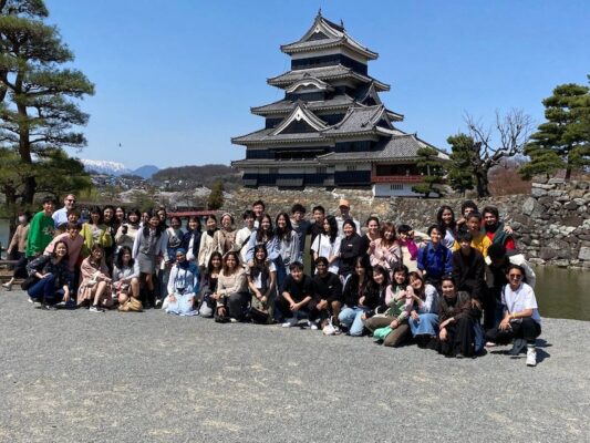 UWC ISAK Japan Grade 10 students on a class trip to Matsumoto