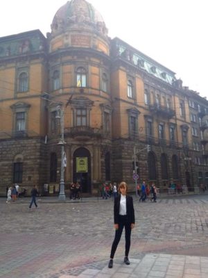 Khrystyna (ISAKx 2021) in her hometown of Lviv, Ukraine