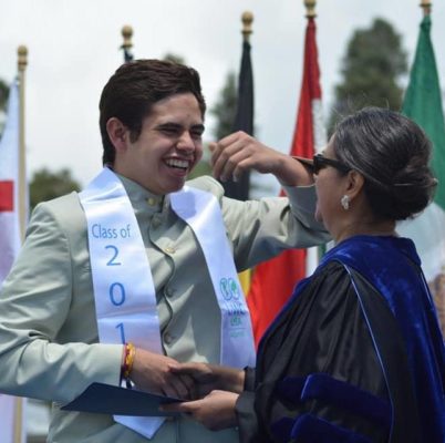 Raul (Venezuela) graduation ceremony UWC-USA 2019