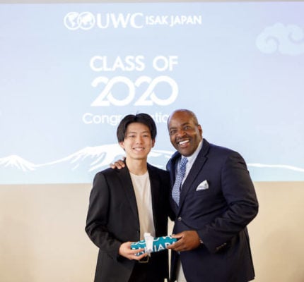So at his UWC ISAK Japan graduation