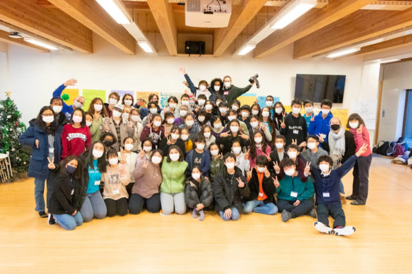 Winter School students and staff gather for group photo