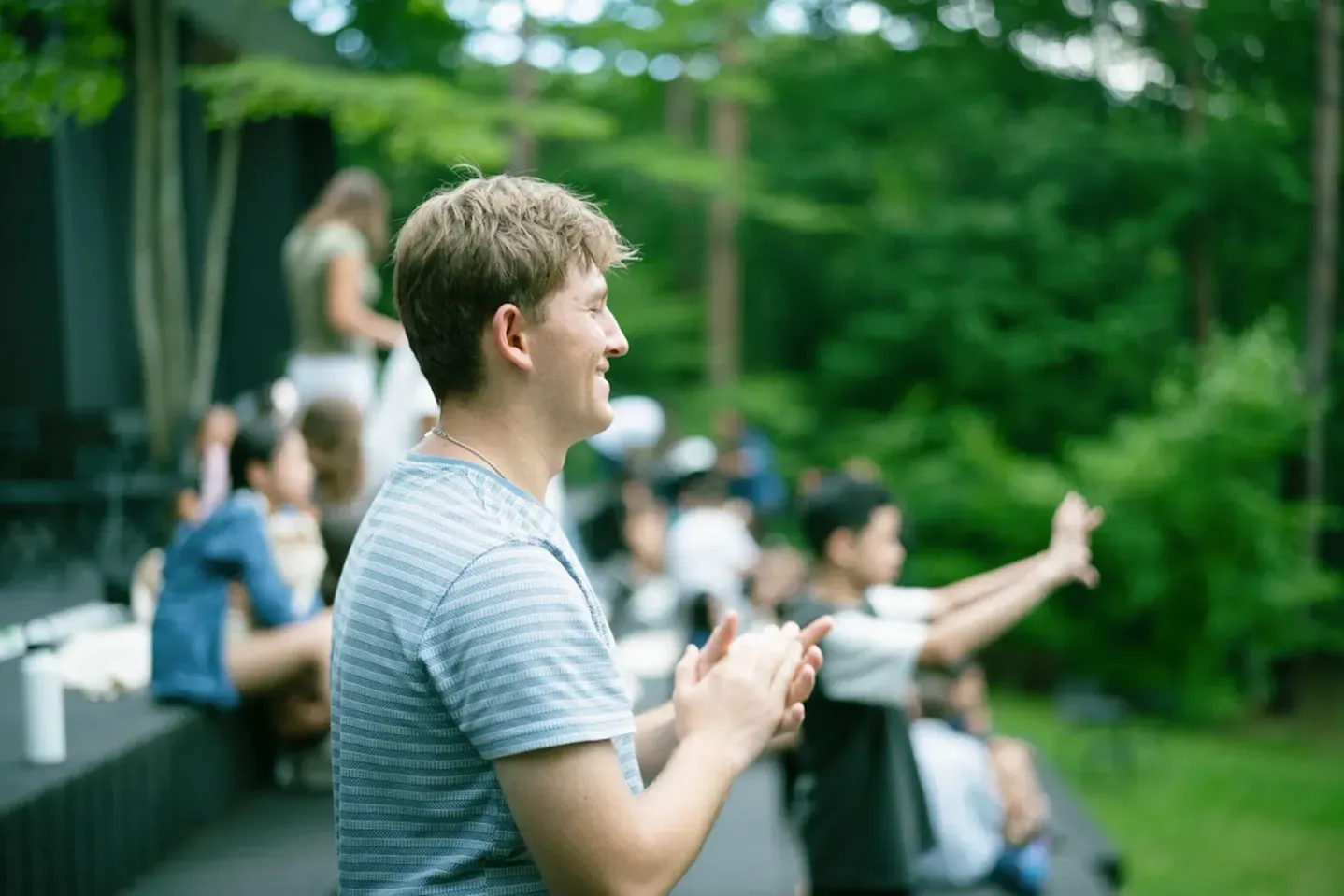 Participants enjoying an outdoor activity at UWC ISAK Japan