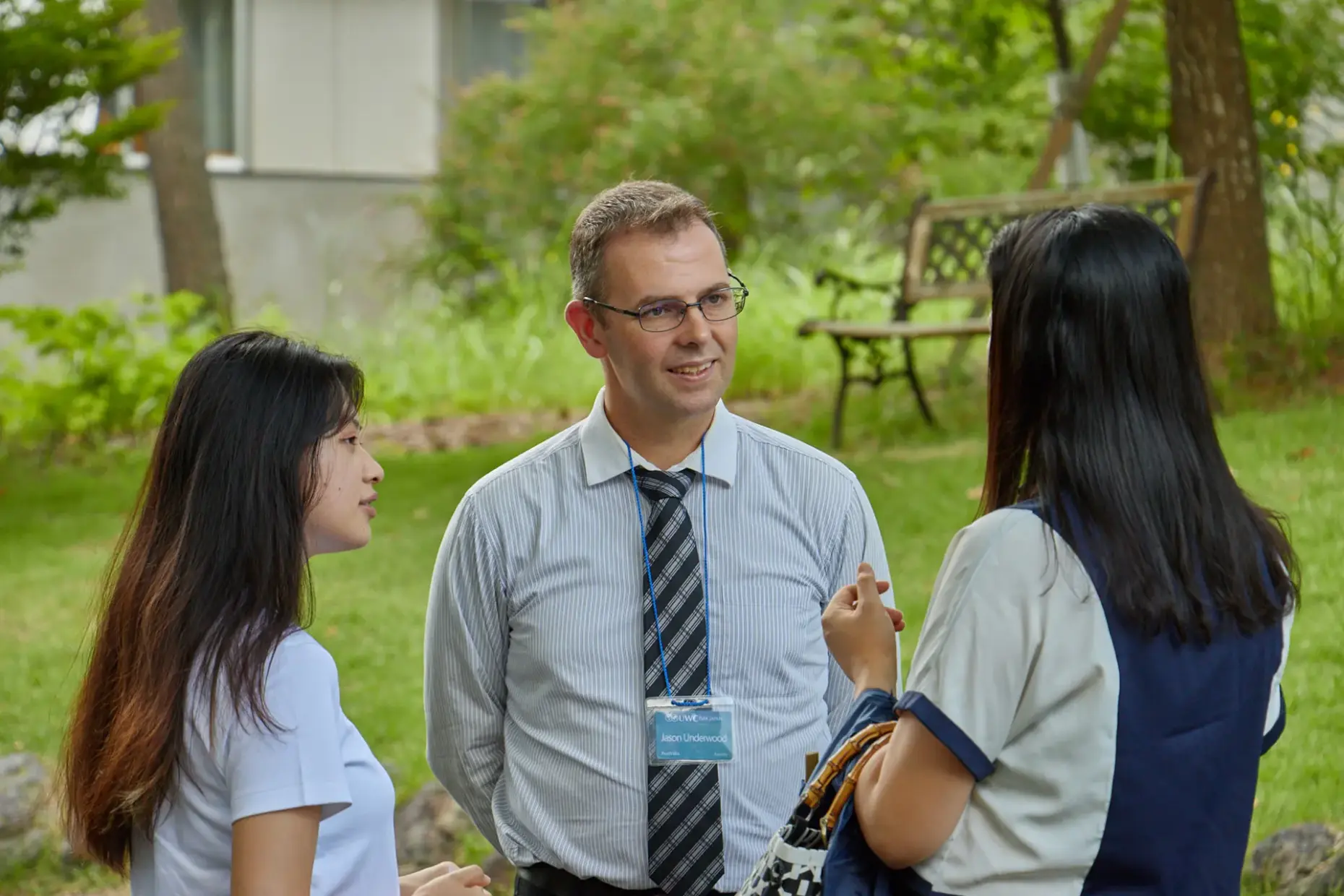 Faculty members working together at UWC ISAK Japan
